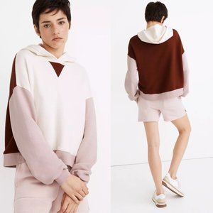 Madewell | Airyterry Hoodie Sweatshirt Colorblock